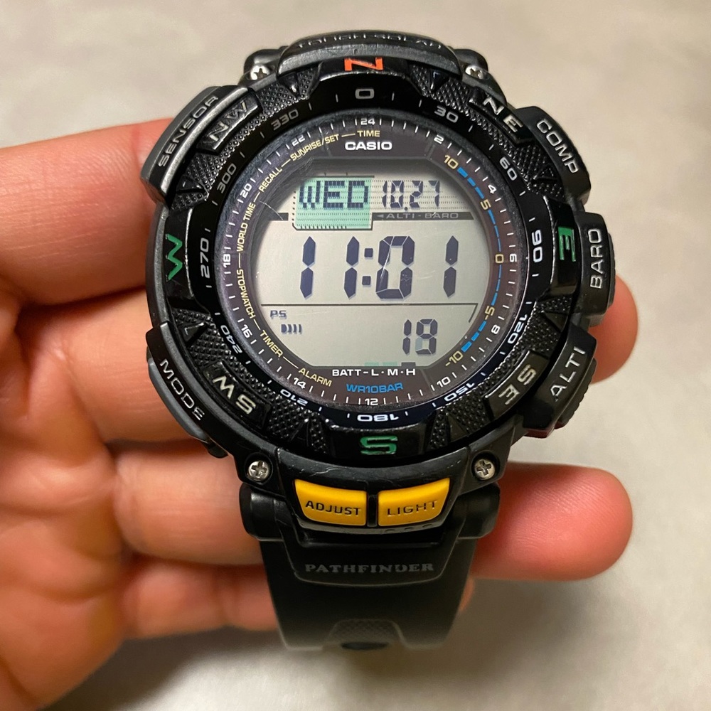 Casio Men’s Pathfinder Triple sensor Muti-Function Sport watch